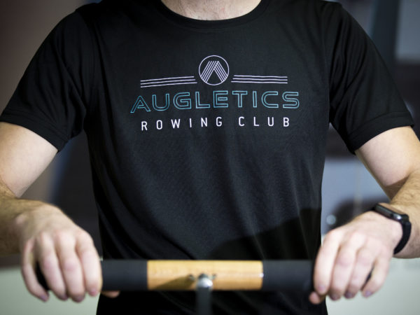 Augletics t-shirt front print rowing